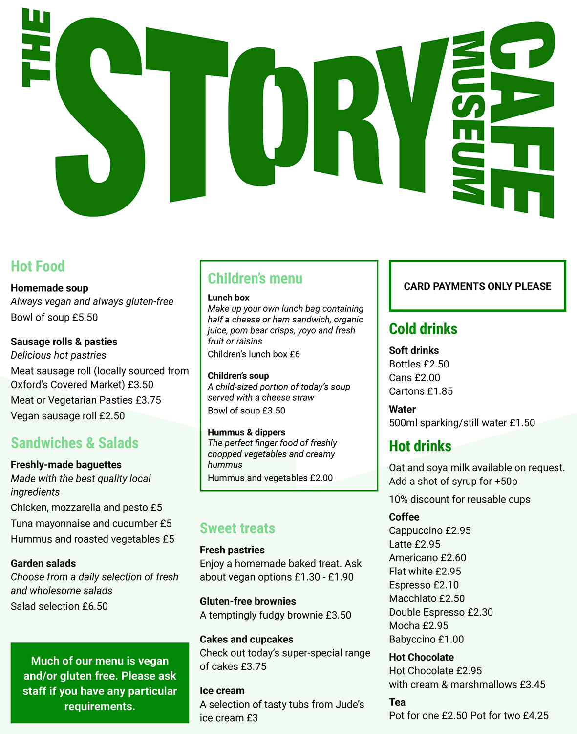 The Café The Story Museum